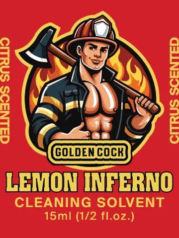 Golden C*ck Lemon Inferno – 15mL VHS Head Cleaner, Citrus Fire