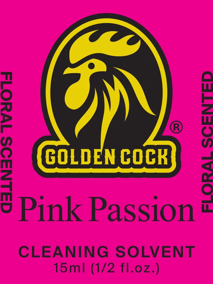 Golden C*ck Pink Passion – 15mL Floral VHS Cleaning Solvent