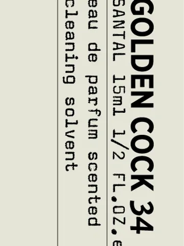 Golden C*ck 34 Santal – 15mL  Solvent