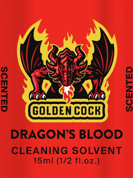 Golden C*ck Dragon’s Blood – 15mL Fiery Cleaning Solvent